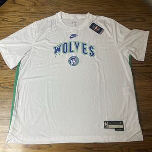Minnesota Timberwolves Pre Game Warm Up Shirt Nike Navy Size XXL NBA Basketball